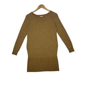 J. Crew Merino Wool/Acrylic Camel Long Sleeve Warm Winter sz S Preppy Old Money